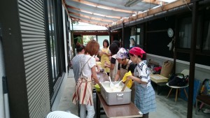 波豆川の美人軍団の婦人会の皆さま、おいしいおにぎりを作ってくださり、ありがとうございました。