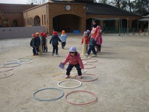 しっかり順番を守って、色んなコースにチャレンジ♪